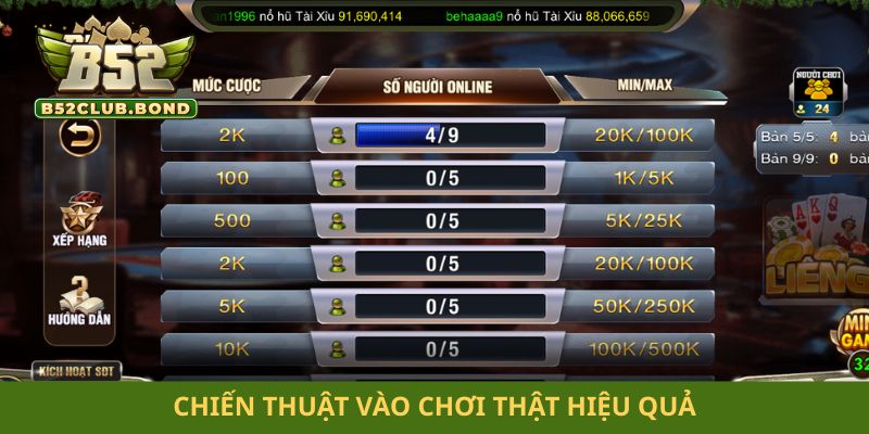 Chiến thuật vào chơi thật hiệu quả