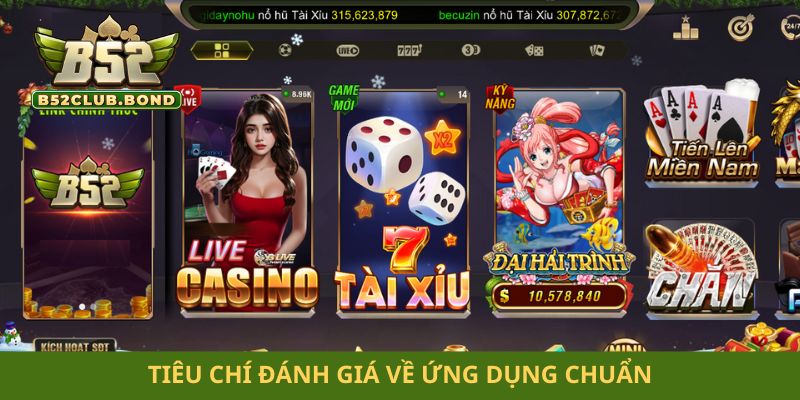 Ứng dụng chơi bài uy tín Tiêu chí đánh giá về ứng dụng chuẩn